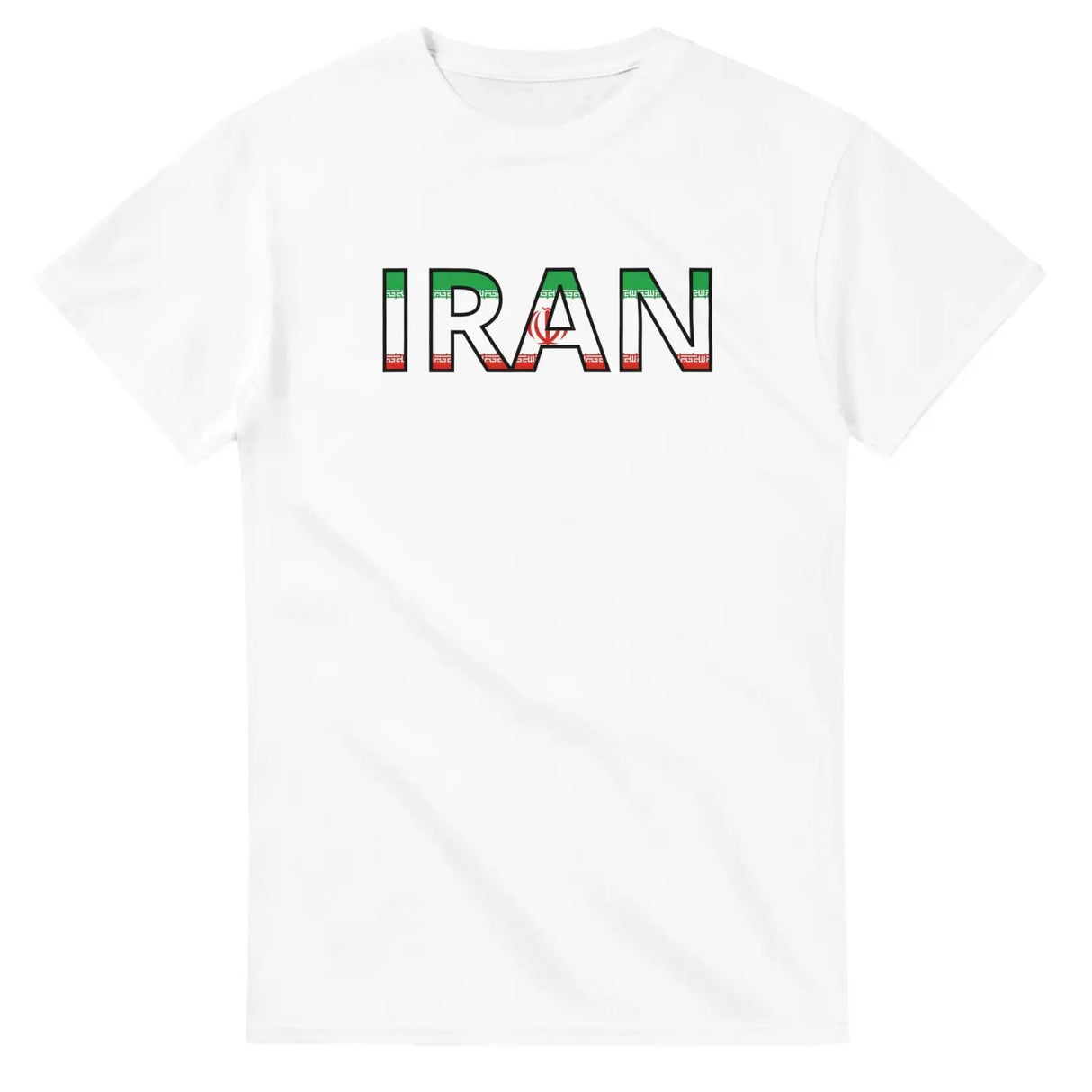 T-shirt drapeau iran en écriture - pixelforma