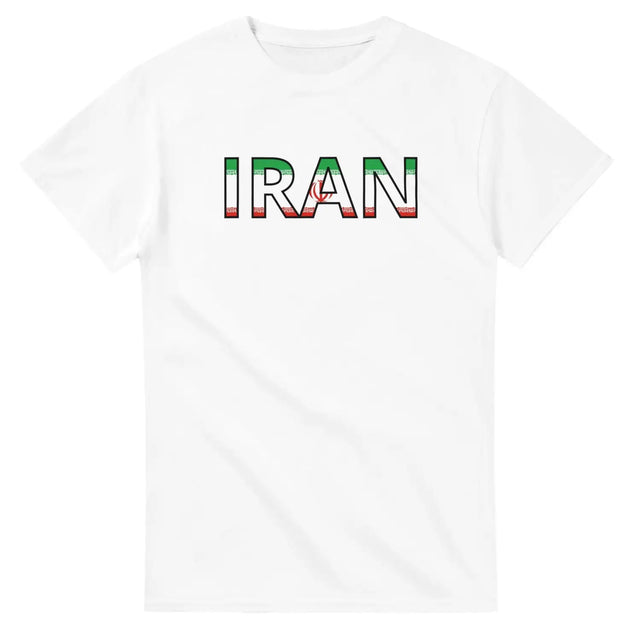 T-shirt drapeau iran en écriture - pixelforma