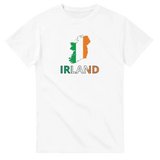 T-shirt drapeau irlande carte - pixelforma