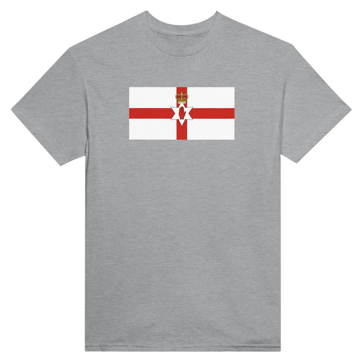 T-shirt drapeau irlande du nord brodé coton mélangé