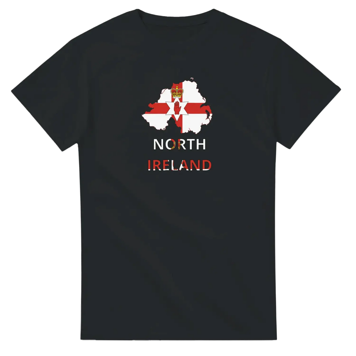 T-shirt drapeau irlande du nord carte - pixelforma