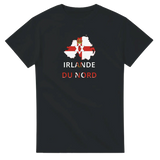 T-shirt drapeau irlande du nord en carte - pixelforma