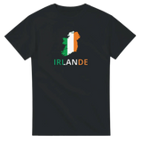 T-shirt drapeau irlande en carte - pixelforma