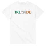 T-shirt drapeau irlande en écriture - pixelforma