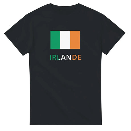 T-shirt drapeau irlande en texte - pixelforma