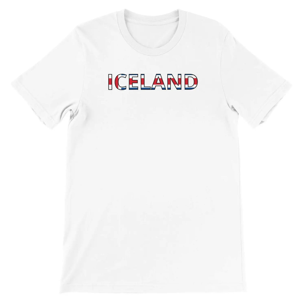 T-shirt drapeau islande - pixelforma