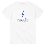 T-shirt drapeau israël en carte - pixelforma