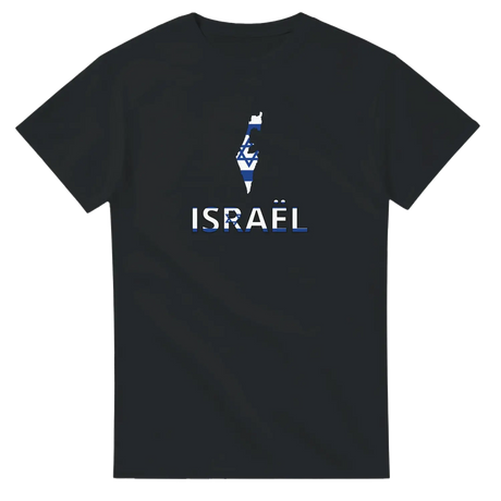 T-shirt drapeau israël en carte - pixelforma