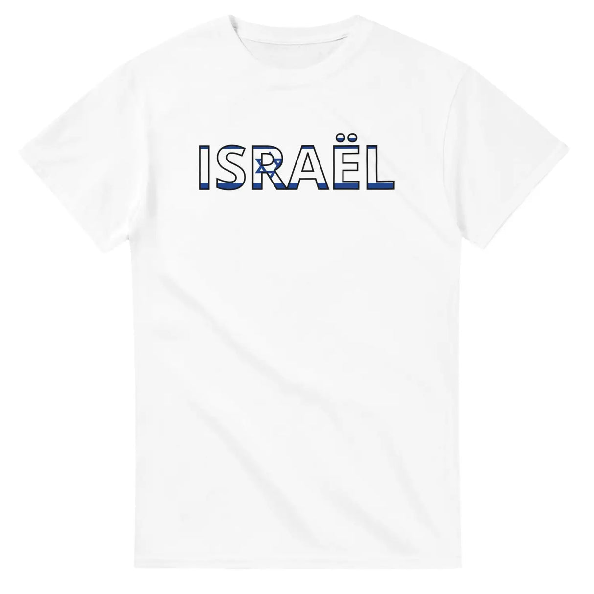 T-shirt drapeau israël en écriture - pixelforma