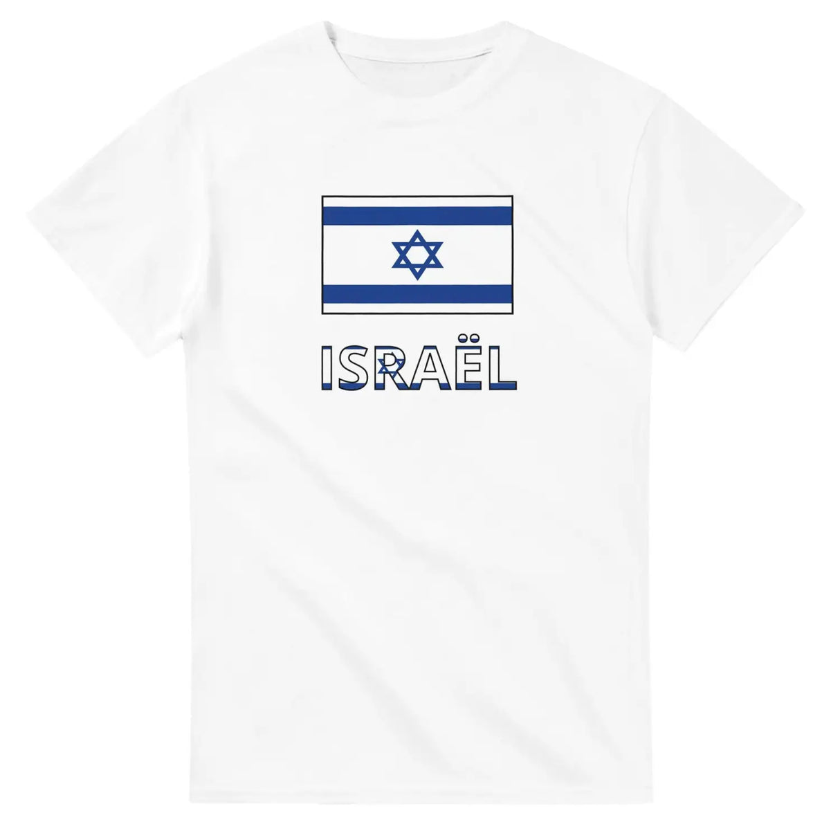 T-shirt drapeau israël en texte - pixelforma