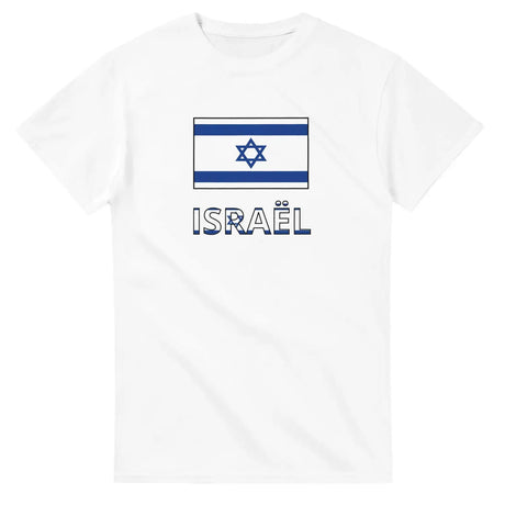 T-shirt drapeau israël en texte - pixelforma