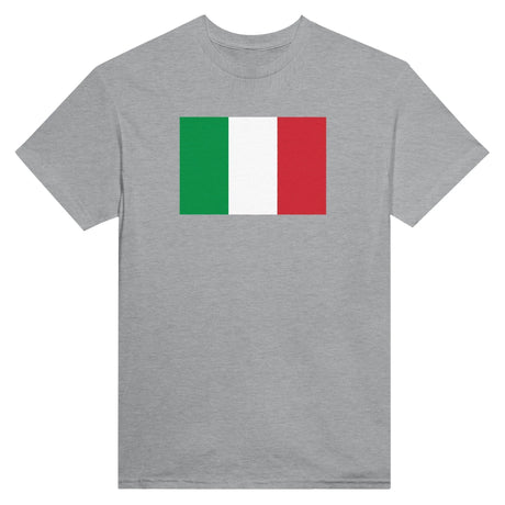T-shirt drapeau italie brodé en coton mélangé élégant