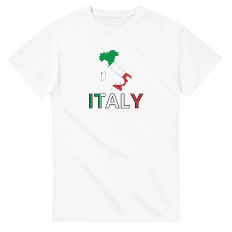 T-shirt drapeau italie carte - pixelforma