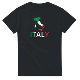 T-shirt drapeau italie carte - pixelforma