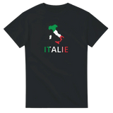 T-shirt drapeau italie en carte - pixelforma