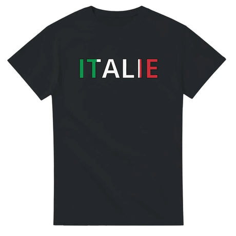 T-shirt drapeau italie en écriture - pixelforma