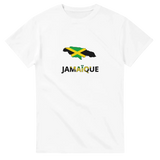 T-shirt drapeau jamaïque en carte - pixelforma