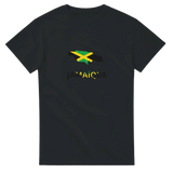 T-shirt drapeau jamaïque en carte - pixelforma