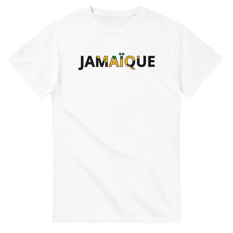 T-shirt drapeau jamaïque en écriture - pixelforma