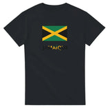 T-shirt drapeau jamaïque en texte - pixelforma