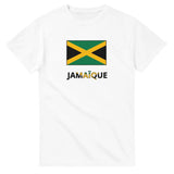 T-shirt drapeau jamaïque en texte - pixelforma