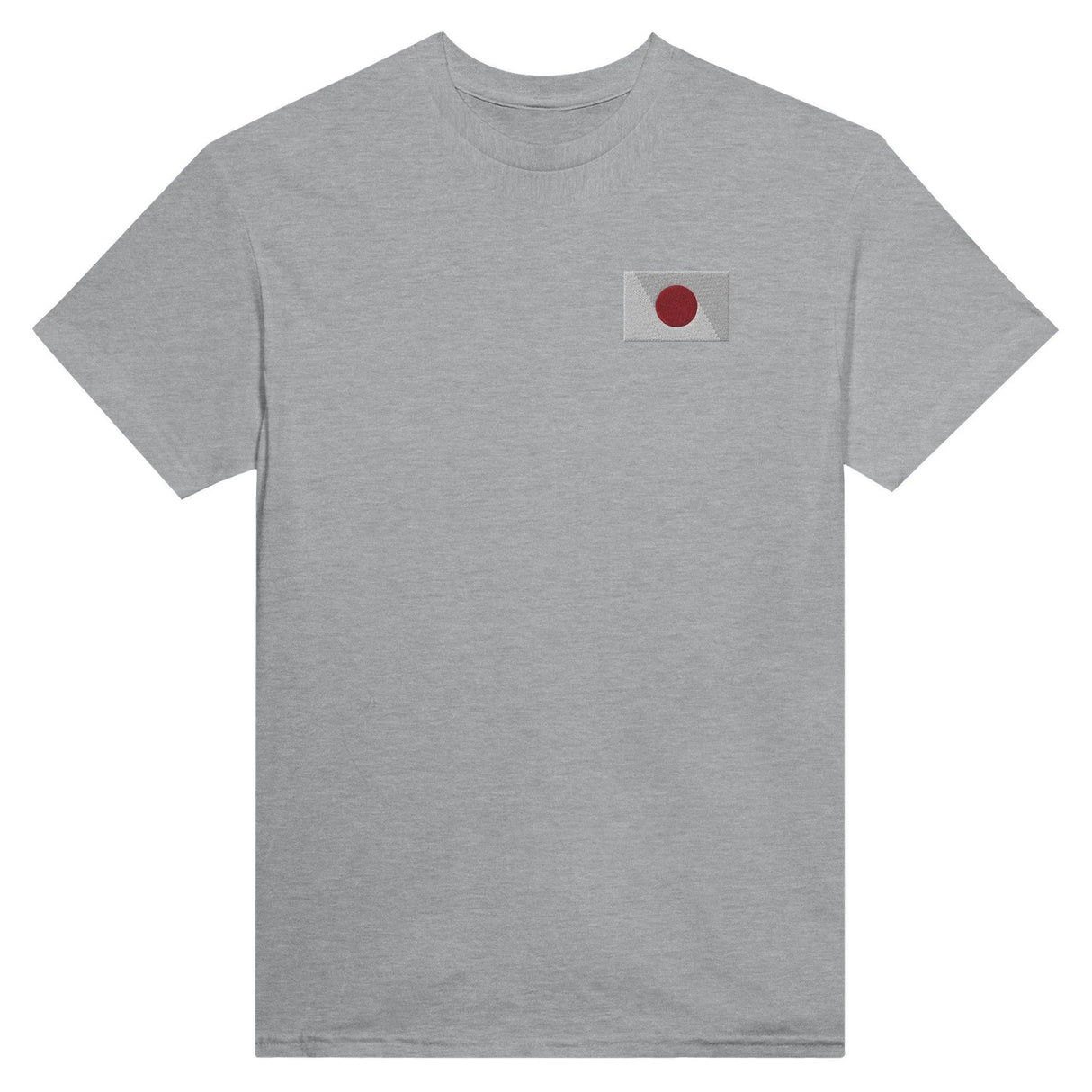T-shirt drapeau japon broderie couleur coton mélangé