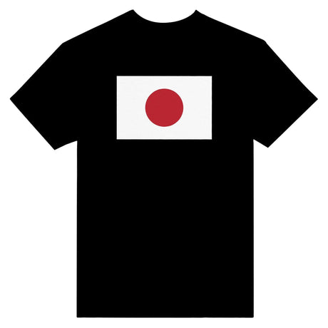 T-shirt drapeau japon coton mélangé brodé manches longues