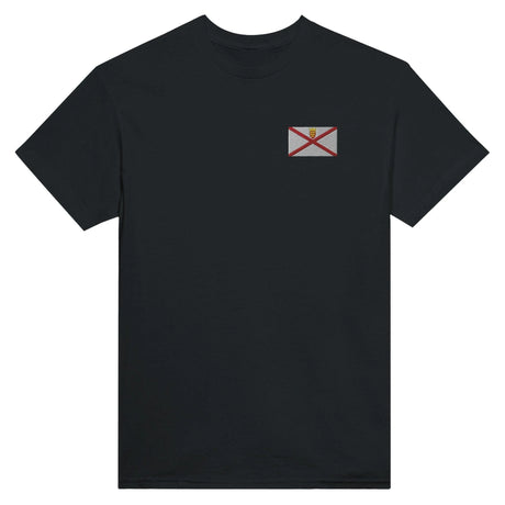 T-shirt drapeau jersey coton mélangé broderie couleur