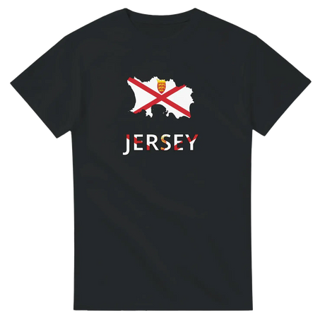 T-shirt drapeau jersey en carte - pixelforma