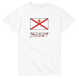 T-shirt drapeau jersey en texte - pixelforma