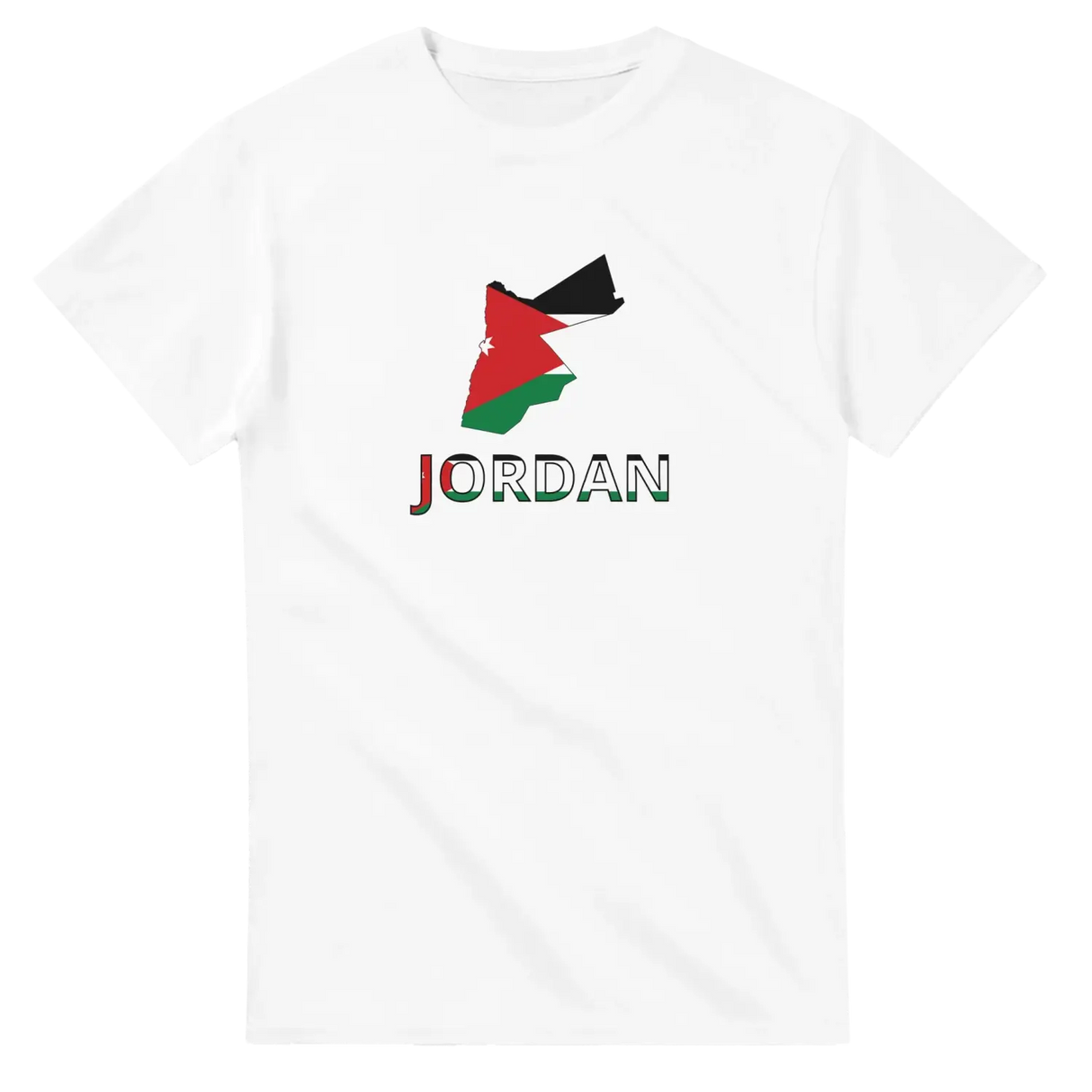 T-shirt drapeau jordanie carte - pixelforma