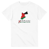 T-shirt drapeau jordanie carte - pixelforma