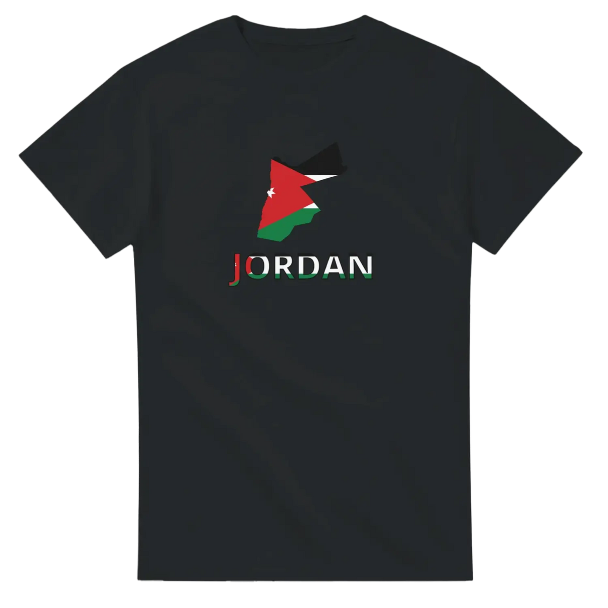 T-shirt drapeau jordanie carte - pixelforma