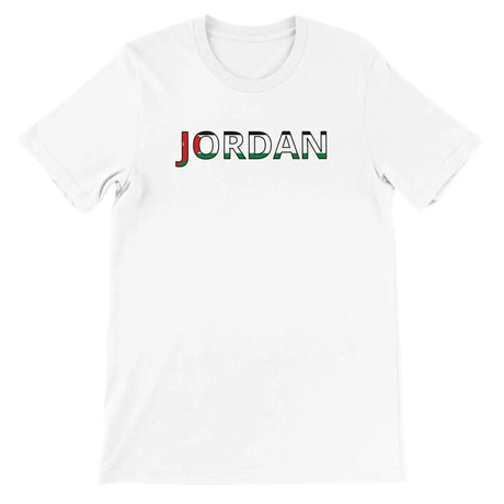 T-shirt drapeau jordanie - pixelforma