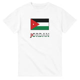 T-shirt drapeau jordanie texte - pixelforma