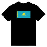T-shirt drapeau kazakhstan coton mélangé brodé élégant