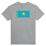 T-shirt drapeau kazakhstan coton mélangé brodé élégant