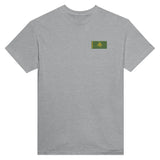 T-shirt drapeau kazakhstan coton mélangé broderie couleur