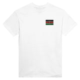 T-shirt drapeau kenya coton mélangé broderie couleur