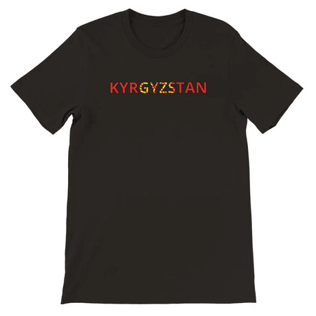 T-shirt drapeau kirghizistan - pixelforma