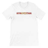 T-shirt drapeau kirghizistan - pixelforma