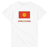 T-shirt drapeau kirghizistan texte - pixelforma