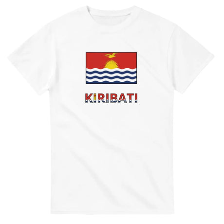 T-shirt drapeau kiribati en texte - pixelforma