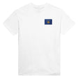 T-shirt drapeau kosovo broderie couleur coton mélangé