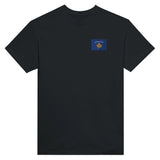 T-shirt drapeau kosovo broderie couleur coton mélangé