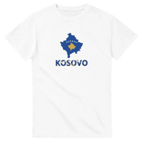 T-shirt drapeau kosovo en carte - pixelforma