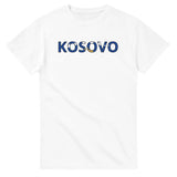 T-shirt drapeau kosovo en écriture - pixelforma