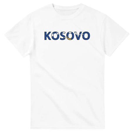 T-shirt drapeau kosovo en écriture - pixelforma