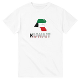 T-shirt drapeau koweït carte - pixelforma