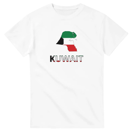 T-shirt drapeau koweït carte - pixelforma